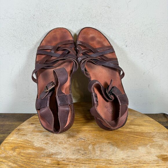 Chaco Fallon Java Leather J106150 Sandal Shoes Women's Size 8 - Picture 6 of 8